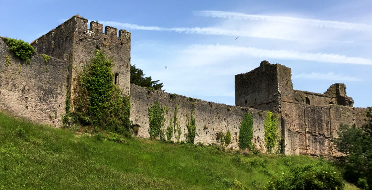 Chepstow Castle at the end of the Wye Valley Walk